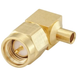 Rosenberger SMA Series Coaxial Connector Cable Male SMA, 50 Ω, Right Angle Body, Solder Termination 32S206-271L5