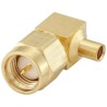 Rosenberger SMA Series Coaxial Connector Cable Male SMA, 50 Ω, Right Angle Body, Solder Termination 32S206-271L5
