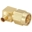 Rosenberger SMA Series Coaxial Connector Cable Male SMA, 50 Ω, Right Angle Body, Solder Termination 32S206-271L5