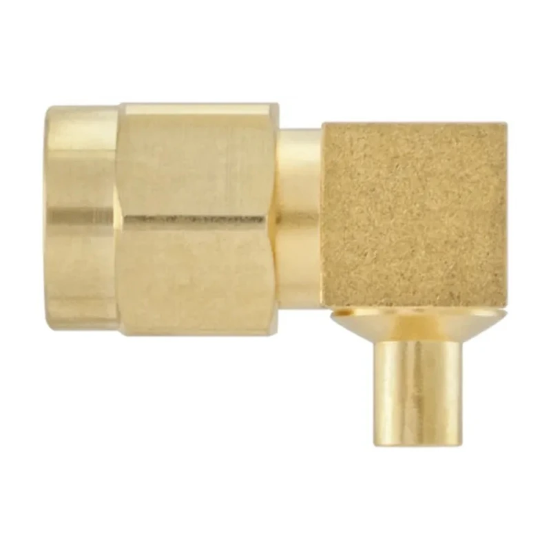 Rosenberger SMA Series Coaxial Connector Cable Male SMA, 50 Ω, Right Angle Body, Solder Termination 32S206-271L5