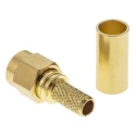 Rosenberger SMA Series Coaxial Connector Cable Male SMA, 50 Ω, Straight Body Crimp 32S107-306L5