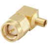 Rosenberger SMA Series Coaxial Connector Cable Male SMA, 50 Ω, Right Angle Body, Semi-Rigid Cable, Gold 32S206-272L5