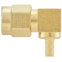 Rosenberger SMA Series Coaxial Connector Cable Male SMA, 50 Ω, Right Angle Body Crimp 32S207-302L5