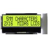 Midas MCCOG Alphanumeric LED LCD Monochrome Display, Yellow, Green on Yellow, 2 x 16 MCCOG21605B6W-SPTLYI