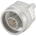 Rosenberger N Series 50 Ω Coaxial Connector Cable Male N Connector, Straight Body Crimp 53S107-108N5
