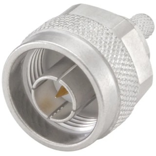 Rosenberger N Series 50 Ω Coaxial Connector Cable Male N Connector, Straight Body Crimp 53S107-108N5