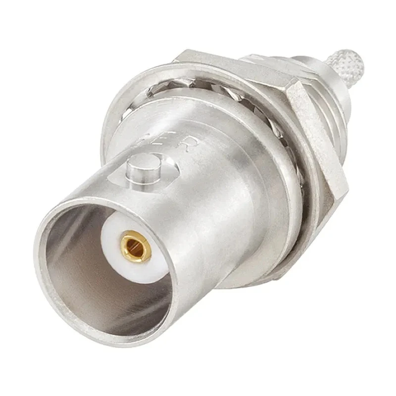 Rosenberger BNC Series Coaxial Connector Panel Mount Female, 50Ω Impedance, Straight Body, Crimp Termination 51K507-802N5