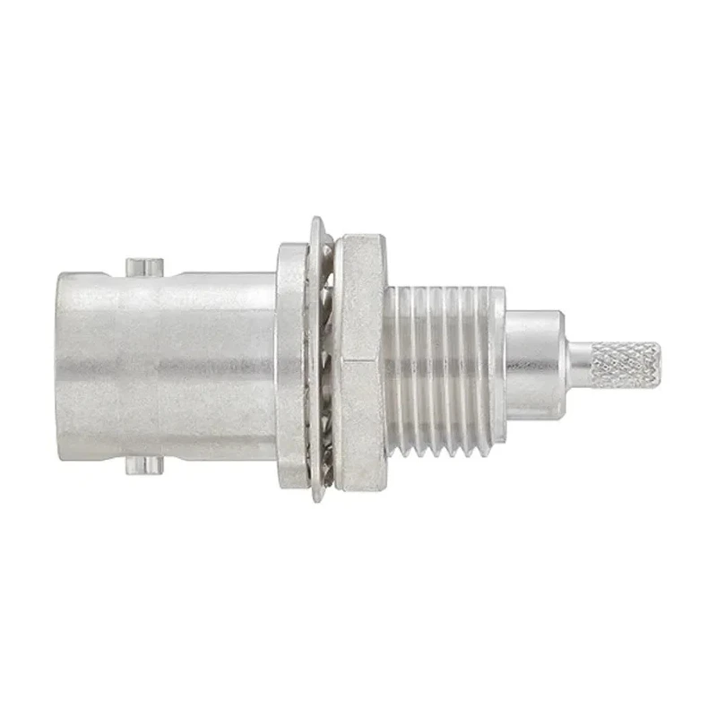 Rosenberger BNC Series Coaxial Connector Panel Mount Female, 50Ω Impedance, Straight Body, Crimp Termination 51K507-802N5