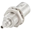 Rosenberger BNC Series Coaxial Connector Panel Mount Female, 50Ω Impedance, Straight Body, Crimp Termination 51K507-802N5