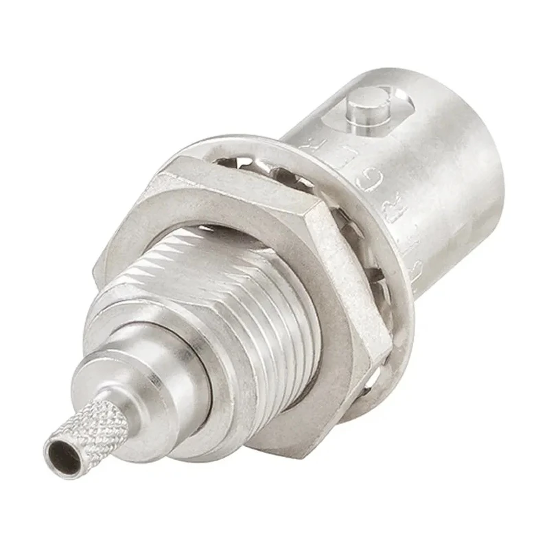 Rosenberger BNC Series Coaxial Connector Panel Mount Female, 50Ω Impedance, Straight Body, Crimp Termination 51K507-802N5