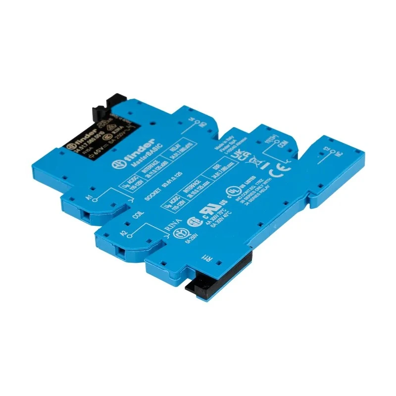Finder 39 Series Interface Relay DIN Rail Mounted 110V AC/DC Coil 6A SPDT Contact 5.6mA Coil Current 39.11.0.125.0060