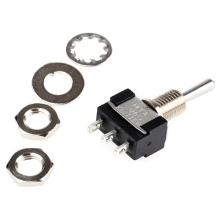 KNITTER-SWITCH Panel Mount Toggle Switch On-Off-On SPDT 4A 250V AC Solder Terminal MTA 106 G