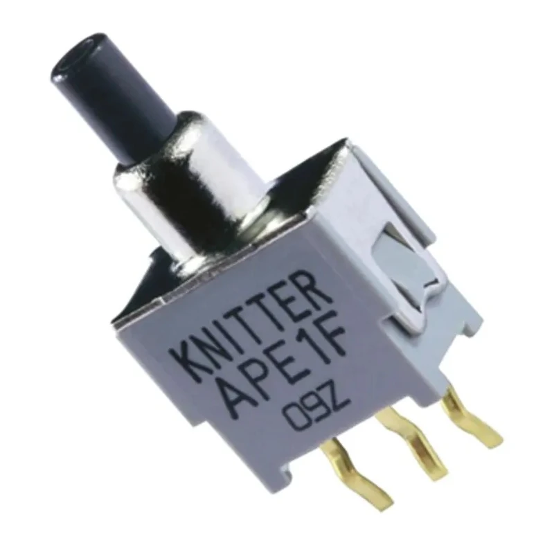 KNITTER-SWITCH Toggle Switch, PCB Mount, On-On SPDT, Through Hole Terminal, 20 mV dc, 48 V ac, IP67, Nickel Plated ATE 1 F