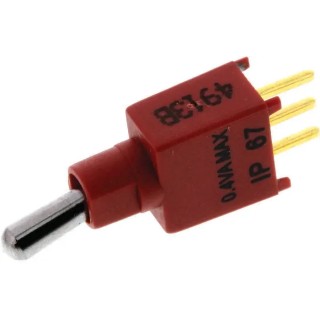 KNITTER-SWITCH Subminiature PCB Mount Toggle Switch SPDT On-Off-On 20 V DC 20 V AC TST 1 G