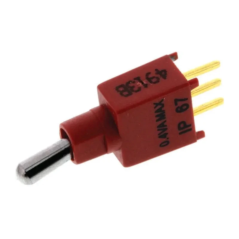 KNITTER-SWITCH Subminiature PCB Mount Toggle Switch SPDT On-Off-On 20 V DC 20 V AC TST 1 G
