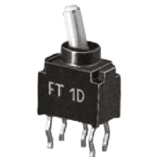KNITTER-SWITCH Toggle Switch PCB Mount On-On SPDT Through Hole Terminal 28 V dc FT 1 D