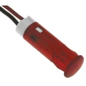 APEM Red Panel Mount Indicator 12V DC 20mA Lead Wire Termination QS63KKR12