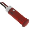 APEM Red Panel Mount Indicator 12V DC 20mA Lead Wire Termination QS63KKR12