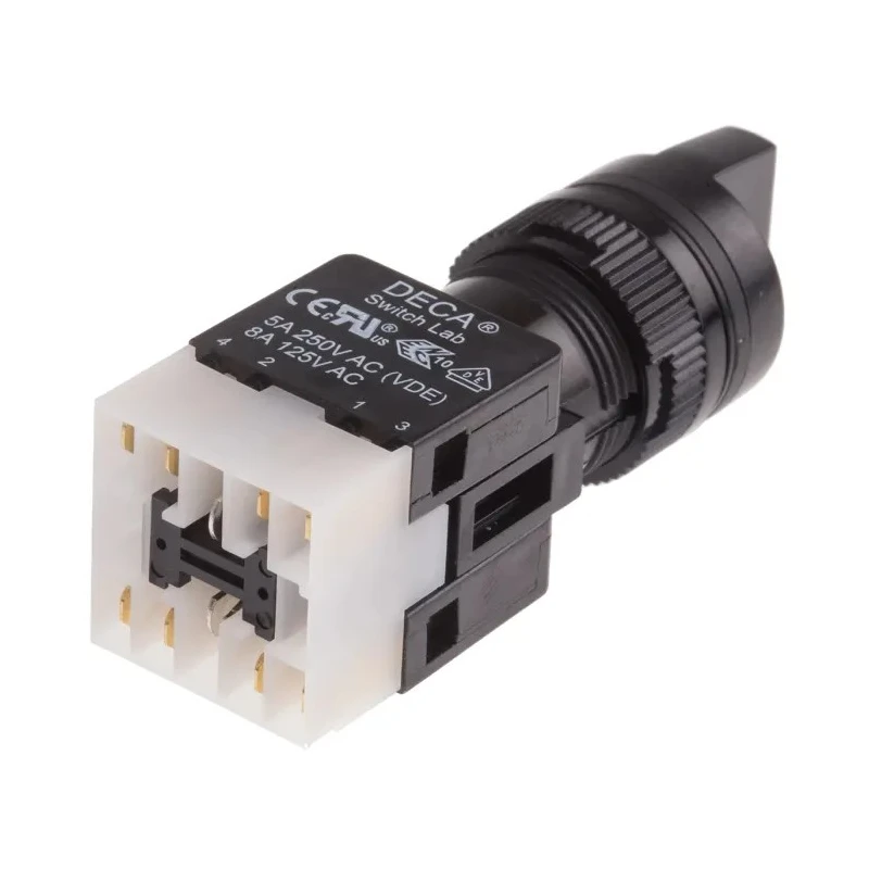 RS PRO Rotary Selector Switch 3 Positions 1 NO/1 NC Contact Configuration IP65 Rated 820-0463