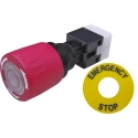 RS PRO Illuminated Emergency Stop Push Button, Panel Mount, DPDT, IP65, 5A 250V ac, 16mm Cutout 820-0466