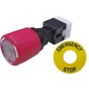 RS PRO Illuminated Emergency Stop Push Button, Panel Mount, DPDT, IP65, 5A 250V ac, 16mm Cutout 820-0466