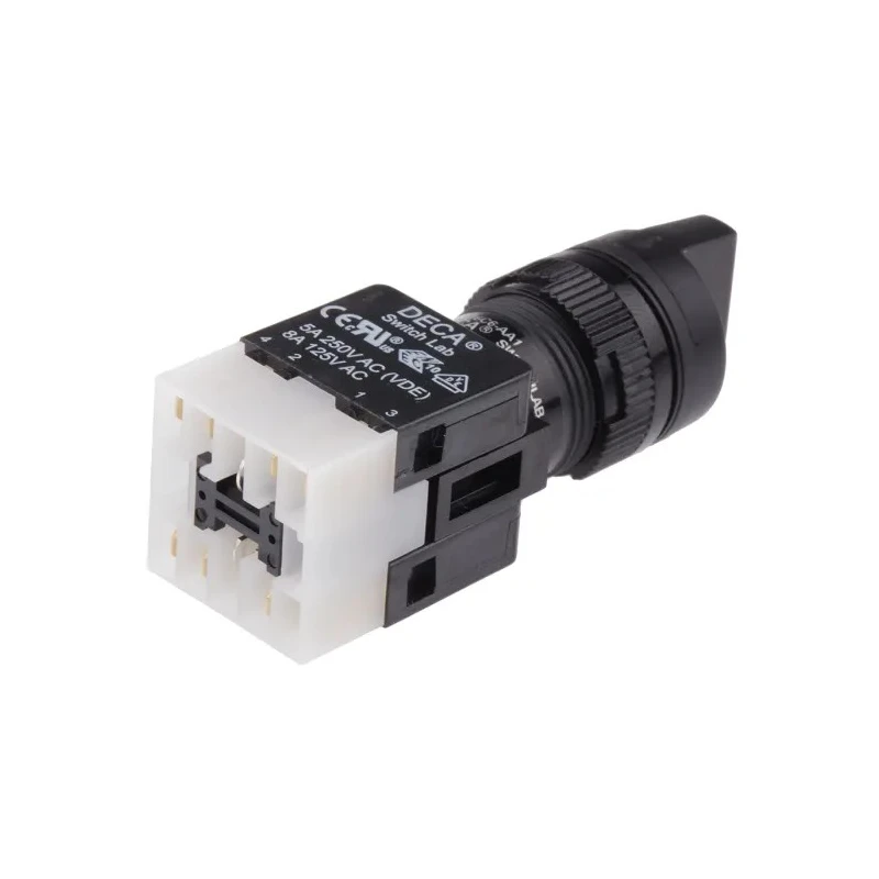 RS PRO Selector Switch 1 NO/1 NC Contact Configuration 3 Positions IP65 Solder Terminal 820-0479