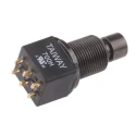 RS PRO Push Button Switch, Latching, PCB Mount, DPDT, Black LED, IP67, 28 V dc 125 V ac 820-0491