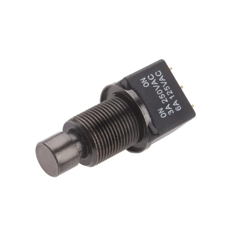 RS PRO Push Button Switch, Latching, PCB Mount, DPDT, Black LED, IP67, 28 V dc 125 V ac 820-0491