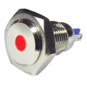 RS PRO Red Panel Mount Indicator 24V 15mA Lead Wire Termination IP67 Prominent Bezel 820-0586
