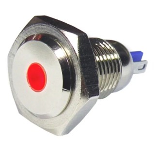 RS PRO Red Panel Mount Indicator 24V 15mA Lead Wire Termination IP67 Prominent Bezel 820-0586