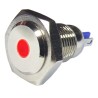 RS PRO Red Panel Mount Indicator 24V 15mA Lead Wire Termination IP67 Prominent Bezel 820-0586