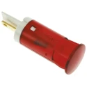 APEM Red Panel Mount Indicator 24V DC 20mA Faston Termination QS121KKR24