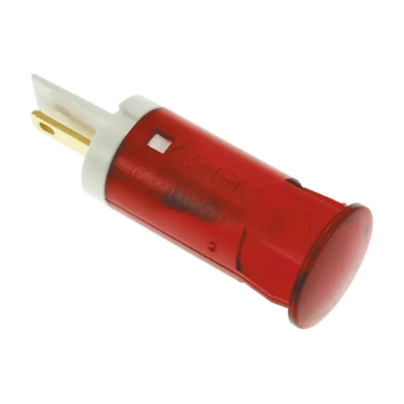 APEM Red Panel Mount Indicator 24V DC 20mA Faston Termination QS121KKR24