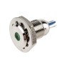 RS PRO Green Panel Mount Indicator 24V 15mA Lead Wire Termination IP67 Prominent Bezel 820-0582
