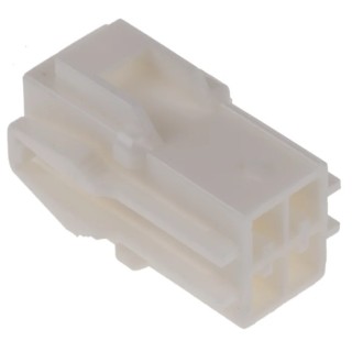 JST Connector Housing Female, 3.96 mm Pitch, 4 Contacts, 2 Row Straight Cable Mount Polyamide HLR-04V