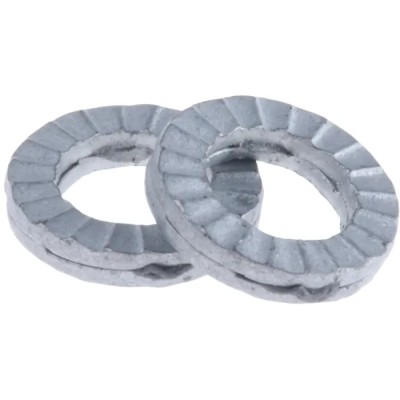 Heico Unalloyed Steel Delta Protect Wedge Lock Washers, M5, Thickness 1.7mm, Grade A4, RoHS H-HLS5