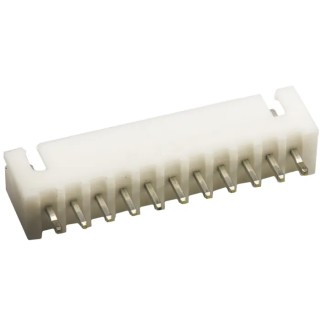 JST XH Series Straight Through Hole PCB Header, 11 Contact, 2.5 mm Pitch, 1 Row, Shrouded B11B-XH-A LF SN