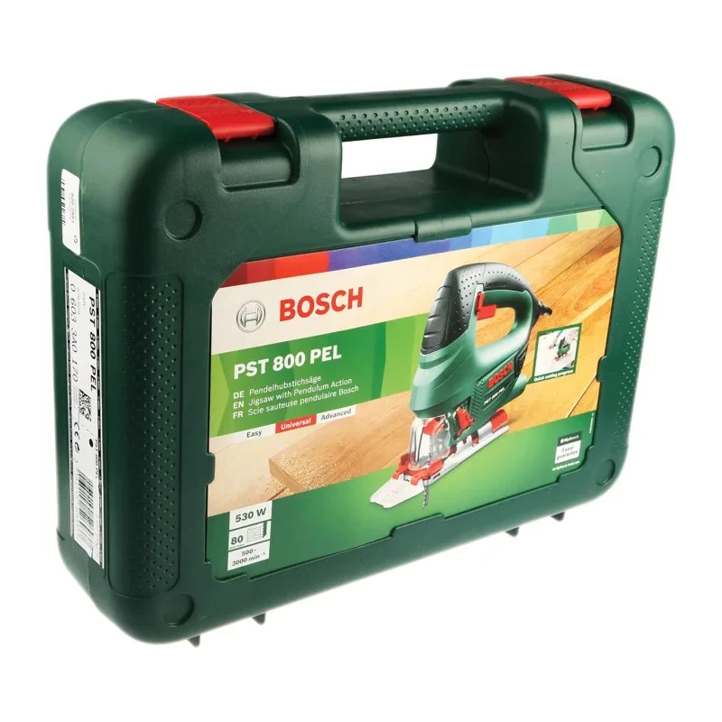 Bosch PST Universal+ Corded Jigsaw 80 mm Cutting Depth 240V 530 W 06033A0170