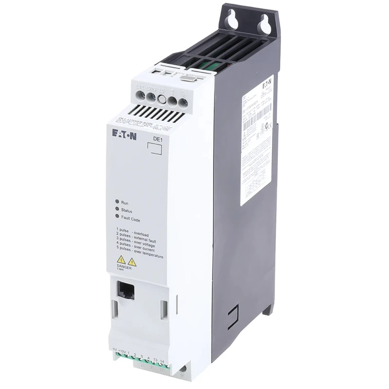 Eaton Variable Speed Starter PowerXL DE1 Series, 1 Phase, 230V AC, 1.5 kW, 7A, IP20, Frame Mount 174331 DE1-127D0FN-N20N