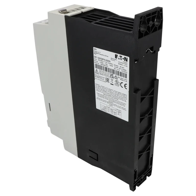 Eaton Variable Speed Starter PowerXL DE1 Series 1.5 kW 400V AC 3 Phase 3.6 A 174335 DE1-343D6FN-N20N