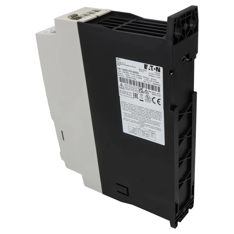 Eaton Variable Speed Starter PowerXL DE1 Series 750W 400V AC 3 Phase 2.1A Frame Mount IP20 174334 DE1-342D1FN-N20N