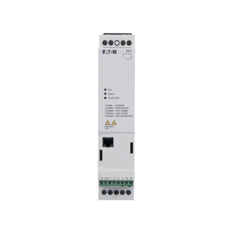 Eaton Variable Speed Starter PowerXL DE1 Series 750W 400V AC 3 Phase 2.1A Frame Mount IP20 174334 DE1-342D1FN-N20N