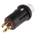 RS PRO Illuminated Miniature Push Button Switch, Momentary, PCB Mount, 8 mm Cutout, SPST, Green LED, 30 V dc/ac 820-7533