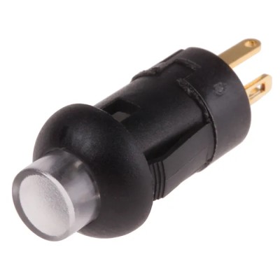 RS PRO Illuminated Miniature Push Button Switch Momentary PCB Mount SPST Blue LED 8 mm Cutout 30V dc/ac 8207537P