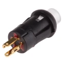 RS PRO Illuminated Miniature Push Button Switch Momentary PCB Mount SPST Blue LED 8 mm Cutout 30V dc/ac 8207537P
