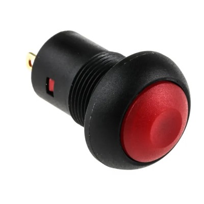 RS PRO Miniature Push Button Switch, Latching, PCB Mount, 13.6 mm Cutout, SPST, Red LED, IP67, 24 V dc 820-7543