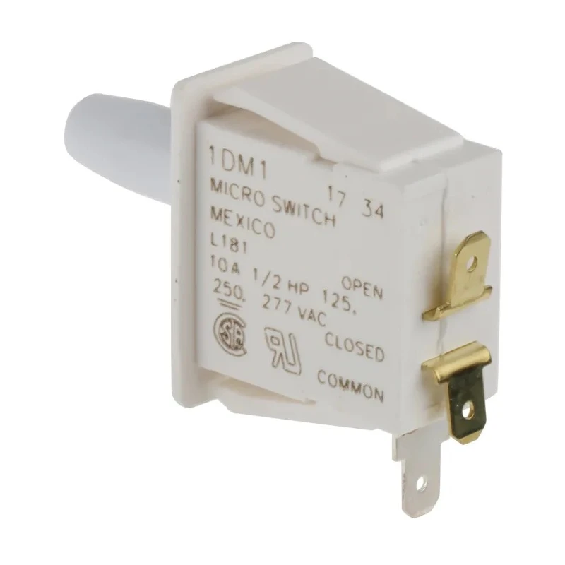 Honeywell Technologies Bullet Nose Plunger Micro Switch, Quick Connect Terminal, 10A, 277 V AC, SPDT 1DM1