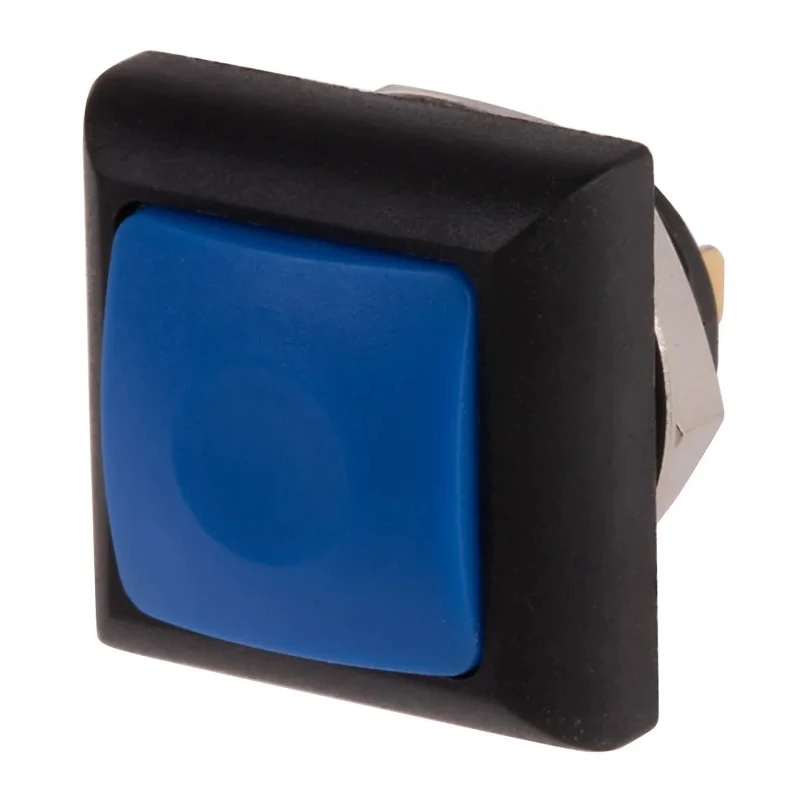 RS PRO Momentary Push Button Switch, PCB Mount, 13.6 mm Cutout, SPST, Blue LED, IP67, 50 V dc 125 V ac 8207580P