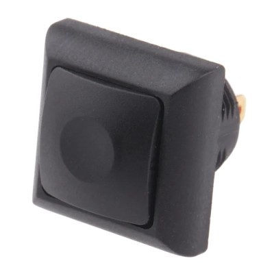 RS PRO Push Button Switch On-Off Panel Mount 13.6 mm Cutout SPST Black LED IP67 50V DC 32V AC 8207583P