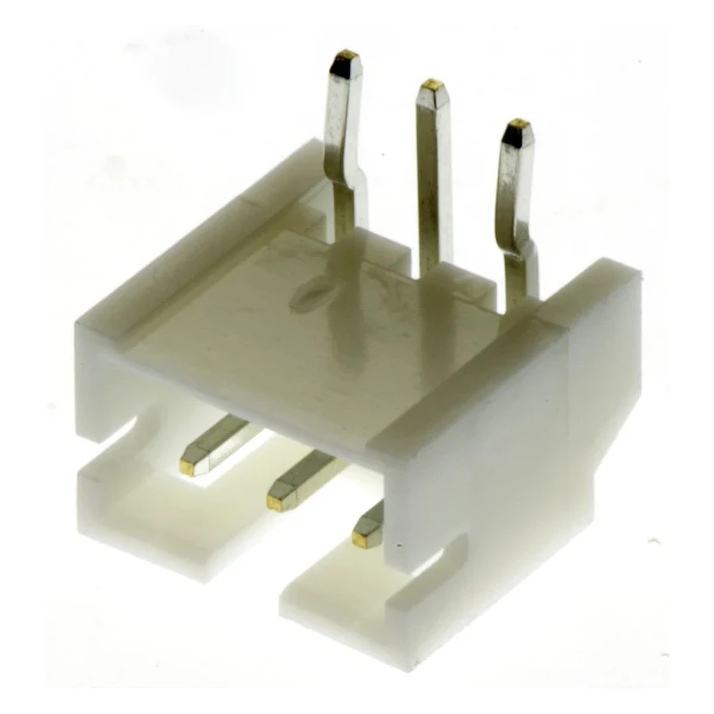 JST PH Series Right Angle Through Hole PCB Header, 3 Contacts, 2 mm Pitch, 1 Row, Shrouded S3B-PH-K-S(LF)(SN)
